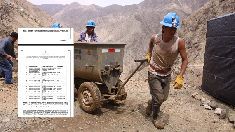 Contra el pequeño minero, Gobierno tumbará 15 Distritos Mineros en el país
